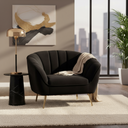 AUDREY – Black Velvet Chair