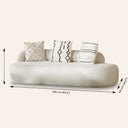 Canapé 3 places en tissu crème MAGNUS