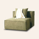 MASON Armless Chair Module (GREEN) – Modern Modular Seating Unit, Stylish & Comfortable