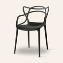 MASTER Chair - Modern Designer Style - Black - Durable & Stackable