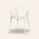 Chaise design moderne MASTER - Blanche | Siège de salle à manger ou d'appoint élégant