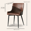 MATEO Brown Leather Chair