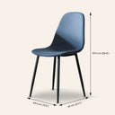 MILAN Textured Blue Fabric Side Dining Chair