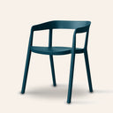Fauteuil en plastique bleu MILLS – Sièges d'intérieur/extérieur élégants, légers et modernes