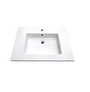 Meuble-lavabo autoportant LUXO MARBRE CLASSIC de 79 cm (31 po) avec 1 porte et 2 tiroirs, style Shaker, avec lavabo MOD 3122-1-107S