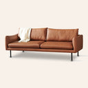 Mapleton 3-Seater Leather Sofa – Brown | Modern Comfort Couch
