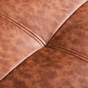 MILAN Brown Leather Bench – Stylish Upholstered Seating for Hallway or Dining
