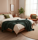 Couverture – Vert forêt – 51 x 63 po