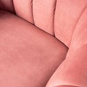 AUDREY Pink Fabric Upholstered Chair