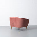 AUDREY Pink Fabric Upholstered Chair