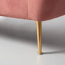 AUDREY Pink Fabric Upholstered Chair