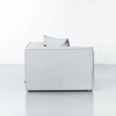 Canapé d'angle sectionnel MASON – Unité d'assise sectionnelle en tissu gris