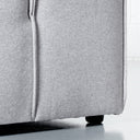 Canapé d'angle sectionnel MASON – Unité d'assise sectionnelle en tissu gris