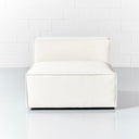 Module de chaise sans accoudoirs MASON - Sièges de salon modulaires modernes blancs