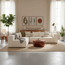 MASON – Brown Vegan Leather Modular Set (4 piece) UNIANC