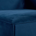 MASON Velvet Blue Fabric Corner Chair Module