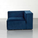 MASON Velvet Blue Fabric Corner Chair Module