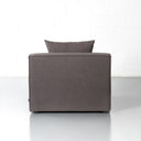MASON Modular Armless Chair in Dark Grey Fabric