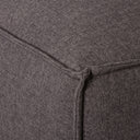 MASON Modular Armless Chair in Dark Grey Fabric