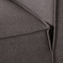 MASON Modular Armless Chair in Dark Grey Fabric