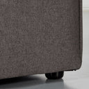 MASON Modular Armless Chair in Dark Grey Fabric