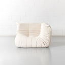 Module de chaise d'angle en tissu beige TOGO
