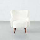 Chaise de salle à manger en tissu crème COSTA