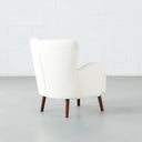 Chaise de salle à manger en tissu crème COSTA