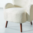 Chaise de salle à manger en tissu crème COSTA