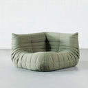 Module de chaise d'angle en tissu vert TOGO