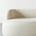 MAGNUS Cream Fabric 3-Seater Sofa