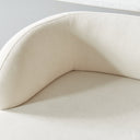 MAGNUS Cream Fabric 3-Seater Sofa