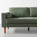 FONDA – RIGHT Facing Green Fabric Sectional Sofa
