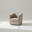 MARTIN Leather Swivel Armchair