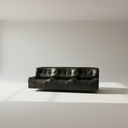 ALGORA Black Leather Sofa