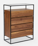 MANTRA 4-Drawer Dresser (Natural Walnut)