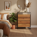 MANTRA 4-Drawer Dresser (Natural Walnut)