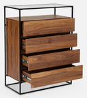 MANTRA 4-Drawer Dresser (Natural Walnut)