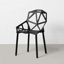 Modern GEOMETRIC Accent Chair – Black | Contemporary Seating