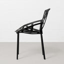 Modern GEOMETRIC Accent Chair – Black | Contemporary Seating