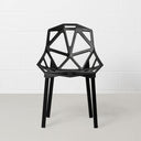Modern GEOMETRIC Accent Chair – Black | Contemporary Seating