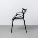 MASTER Chair - Modern Designer Style - Black - Durable & Stackable