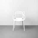 MASTER Modern Designer Chair - White | Stylish Dining or Accent Seat