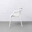 MASTER Modern Designer Chair - White | Stylish Dining or Accent Seat