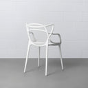 MASTER Modern Designer Chair - White | Stylish Dining or Accent Seat