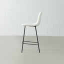 MILAN Leather Bar Stool (75cm WHITE)