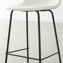 MILAN Leather Bar Stool (75cm WHITE)