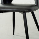 WALTER Black Leather Chair – Elegant & Comfortable Seating