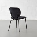 SIERRA Black Velvet Fabric Dining Chair – Modern & Chic Seating