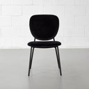 SIERRA Black Velvet Fabric Dining Chair – Modern & Chic Seating